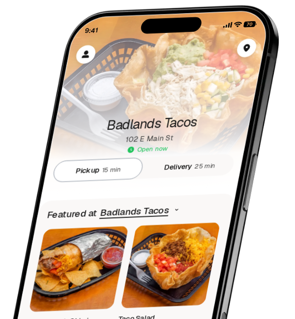 Badlands Tacos app preview