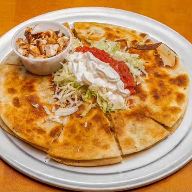 Blackened Chicken Quesadilla.