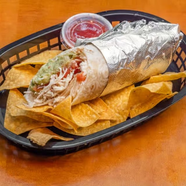 Kick'n Chicken Burrito.