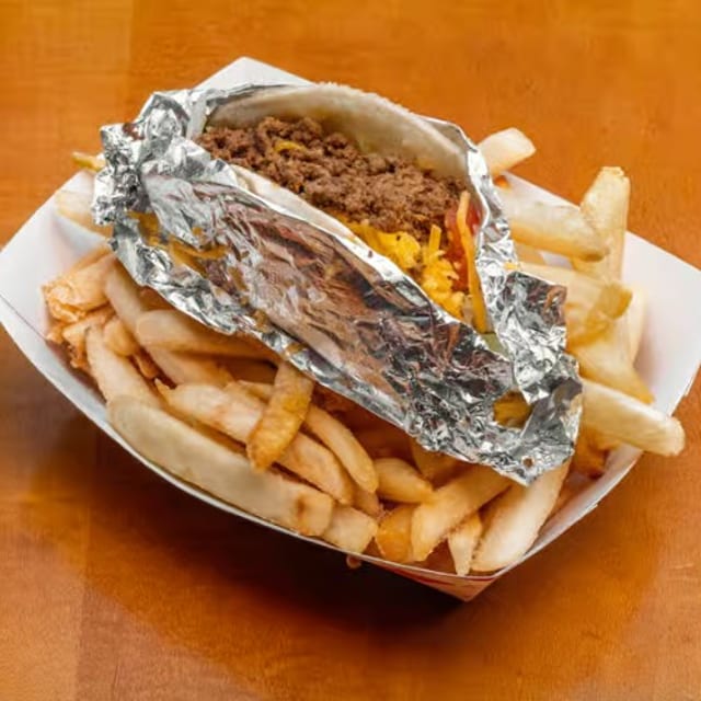 Kid's Beef and Cheese Taco Meal.